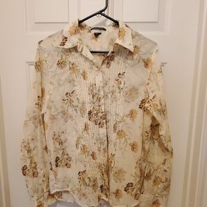 Lauren Ralph Lauren button down floral shirt